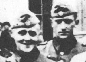 Grinning Nazi soldiers