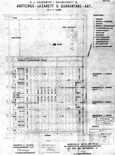 Auschwitz-Birkenau, inmate hospital and quarantine camp
