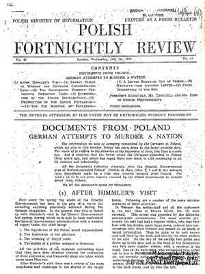 Polish Fortnightly Review, July 1, 1942