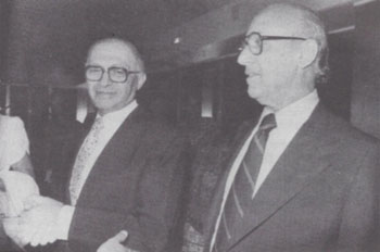 Arnold Forster with Menachem Begin, 1979