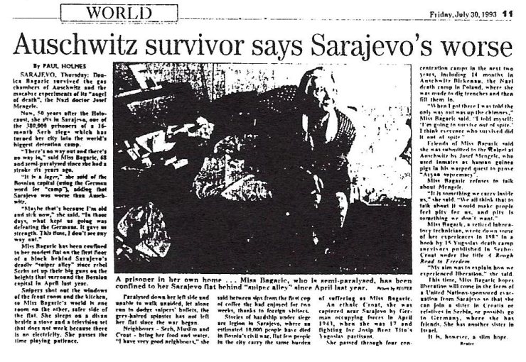 Danica Bagaric, 'Sydney Morning Herald,' July 30, 1993