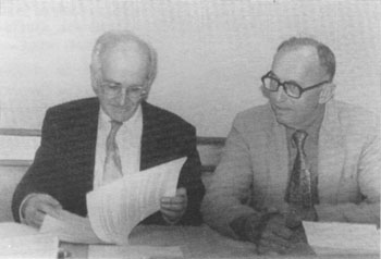 Dr. Robert Faurisson (left) and Dr. Robert Countess
