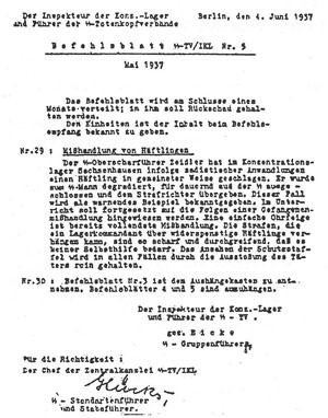 Germany 1937: abusing prisoners a crime