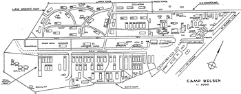 Plan of the Bergen-Belsen camp