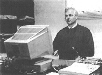 Greg Raven at an IHR office computer