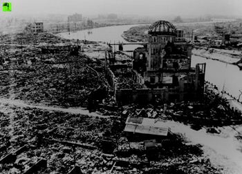 Hiroshima in the wake of the atomic bombing of August 6, 1945