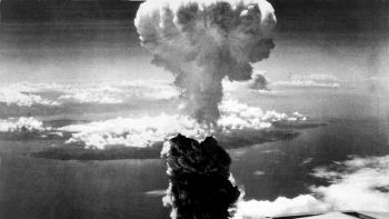 Mushroom cloud over Nagasaki, August 9, 1945