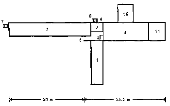 Plan of Auschwitz Crematory Building II