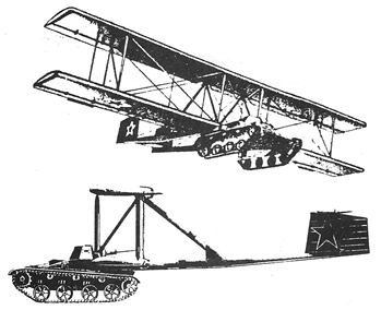 The Soviet KT (A-40) winged tank