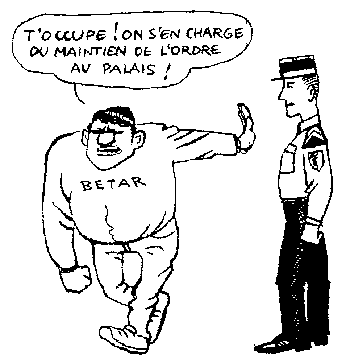 Cartoon: Jewish thug left unmolested by police in France