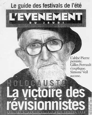 L'Evenement du jeudi, cover June 27, 1996: The Revisionists' Victory
