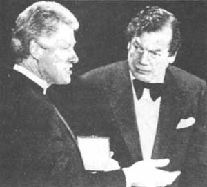 Edgar Bronfman with Bill Clinton
