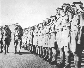 One of Bagnold's early Long Range Patrols is inspected in Cairo in 1940