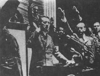 Adolf Hitler before the Reichstag on December 11, 1941
