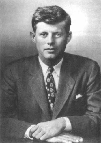 A youthful John F. Kennedy
