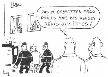 French Cartoon on persecution of revisionists