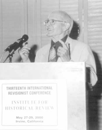 Robert Faurisson at the 2000 IHR Conference