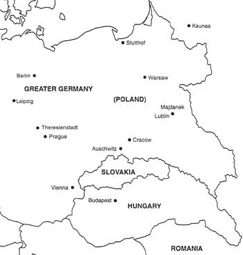 Map of NS Germany during the war