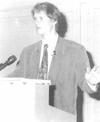 Germar Rudolf addressing the 13th IHR Conference, May 2000