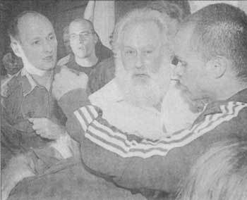Russian historian Viktor Suvorov (Vladimir Rezun) attacked by thugs at University of Salzburg, Austria, May 21, 2001