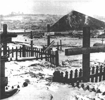 Cemetery at a coal mine in the Vorkuta complex of penal camps, 1956