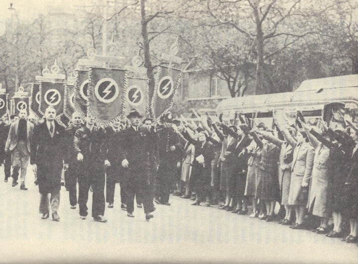 British Fascists parade in London