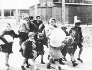 Auschwitz Album, Hungarian Jews with luggage