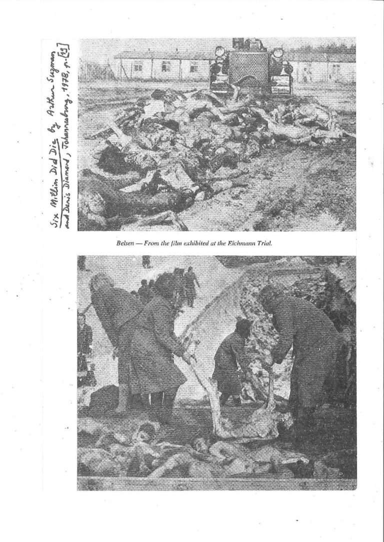 Bergen-Belsen corpses and mass grave