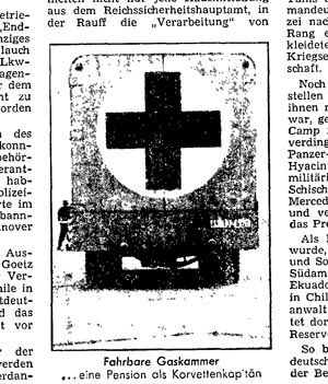 Fake Gas Van, taken from: Der Spiegel, no. 4, 23 January 1963, p. 30