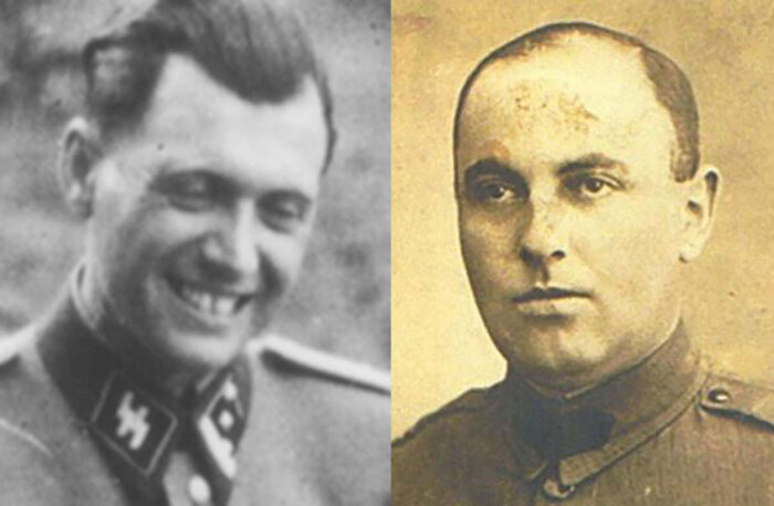 Antagonists of the Auschwitz Drama: Josef Menegele (left) and Miklós Nyiszli (right)