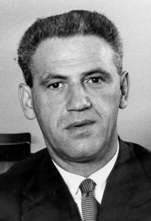 Filip Müller, during the Frankfurt Auschwitz Trial