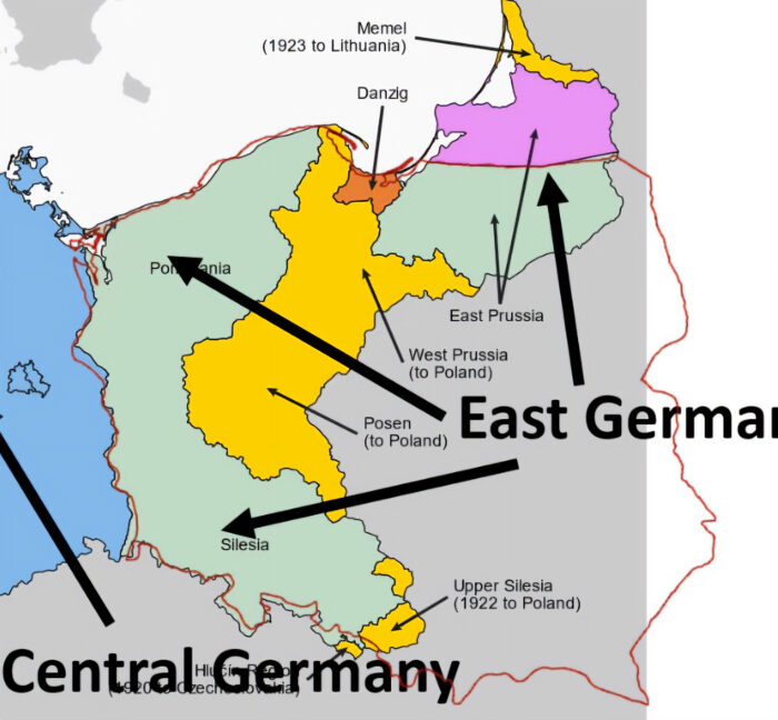 Poland and Germany, territorial shift