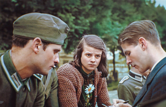 Hans Scholl, Sophie Scholl, and Christoph Probst, Munich 1942.