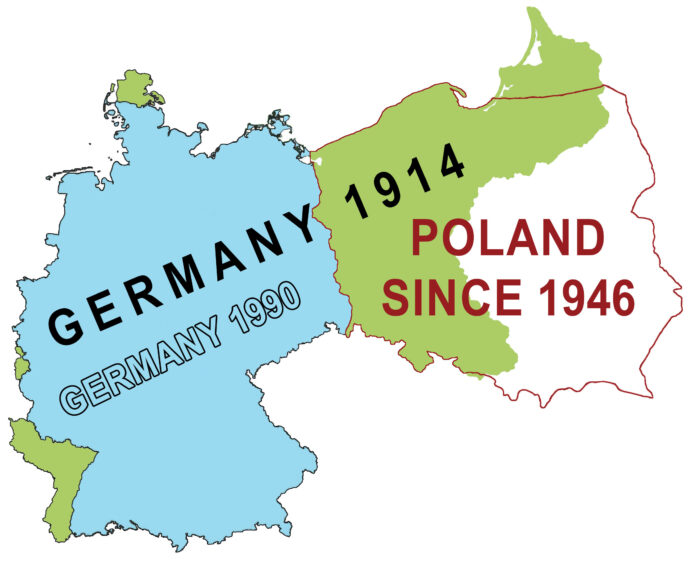 German-Polish border changes 1914-1946