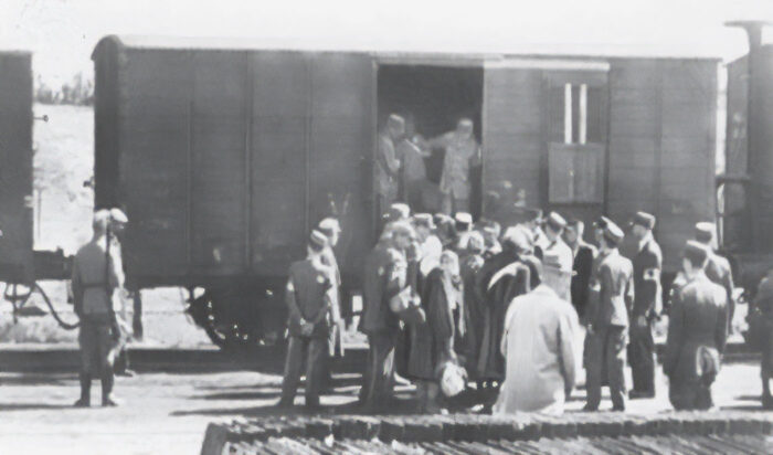 German wartime railroad box car
