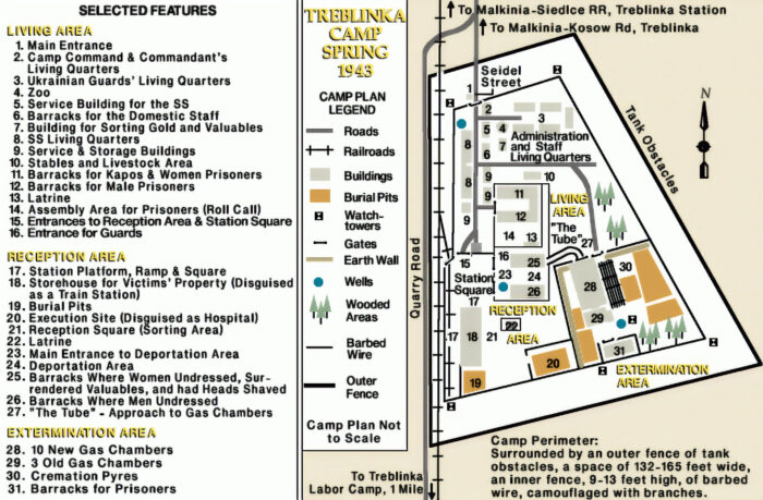Treblinka Camp Map