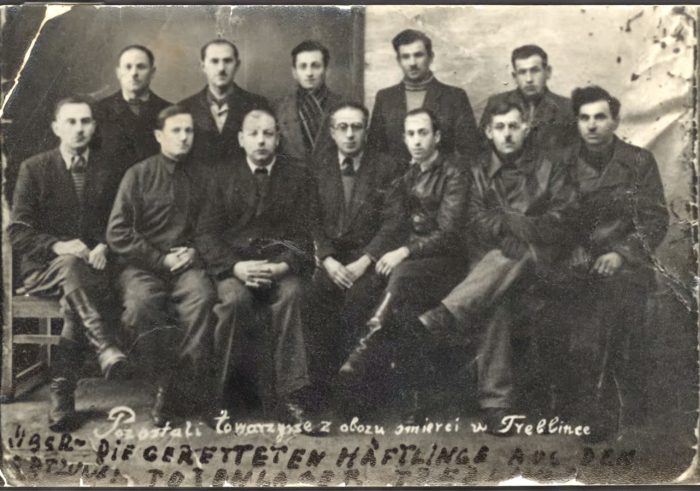 Reunion photo of Treblinka survivors