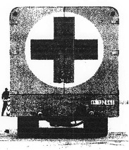Alleged “Gas Van of the SS” camouflaged as a Red Cross vehicle