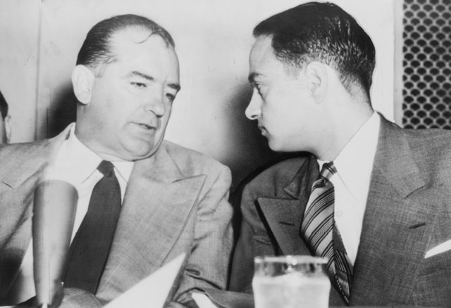 Joseph McCarthy and Roy Cohn