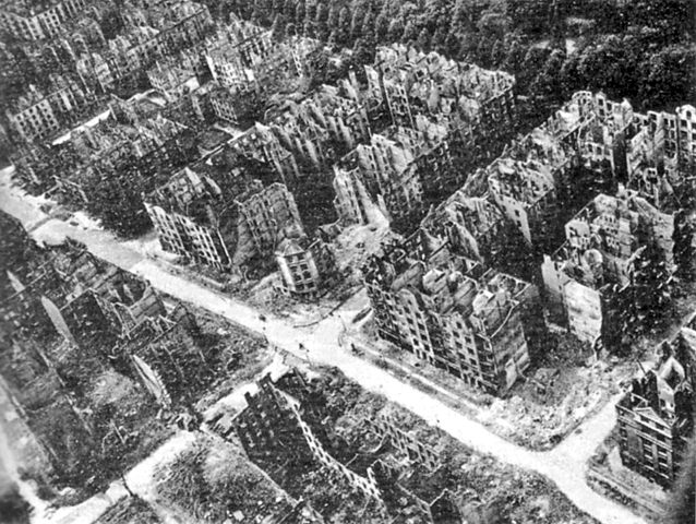 Hamburg in 1943 following Allied firebombing