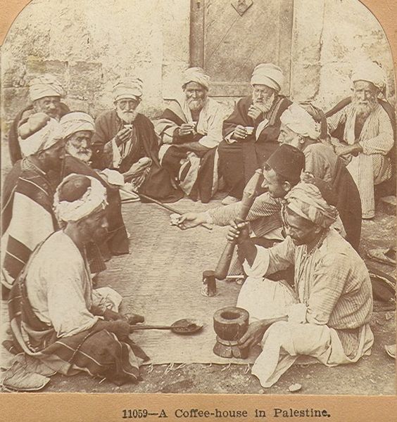 Palestinians in Coffee house